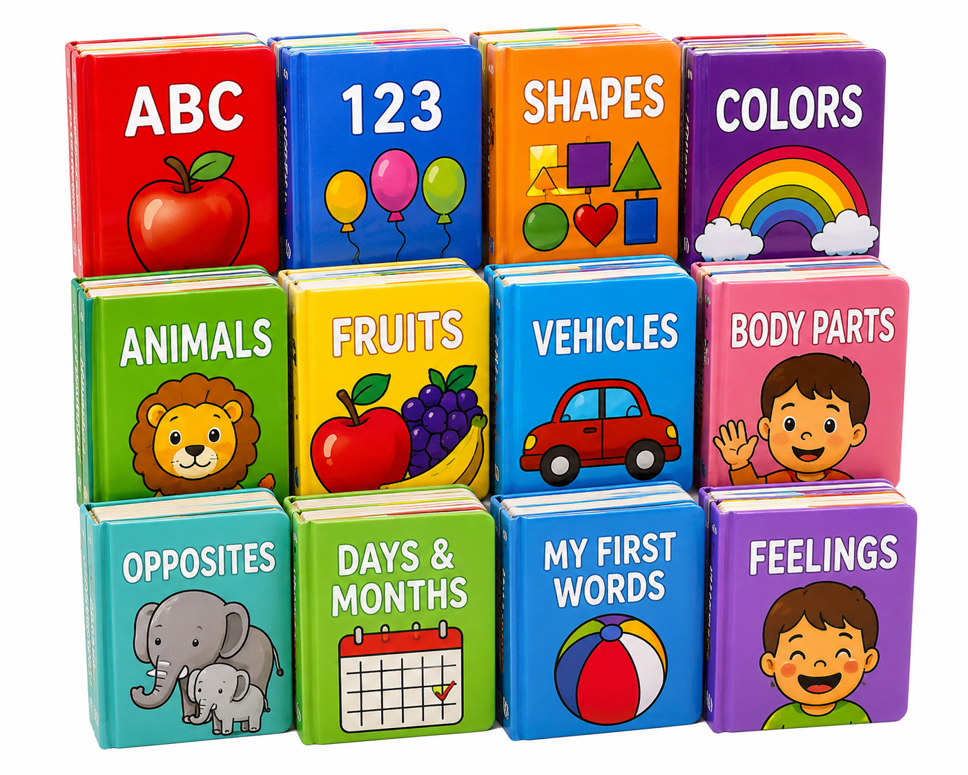 12-Piece Kids Learning Books Set