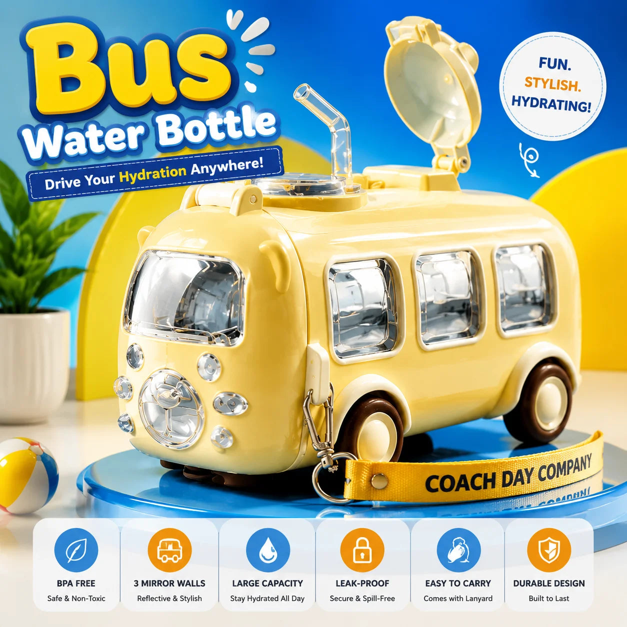 Bus Water Bottle