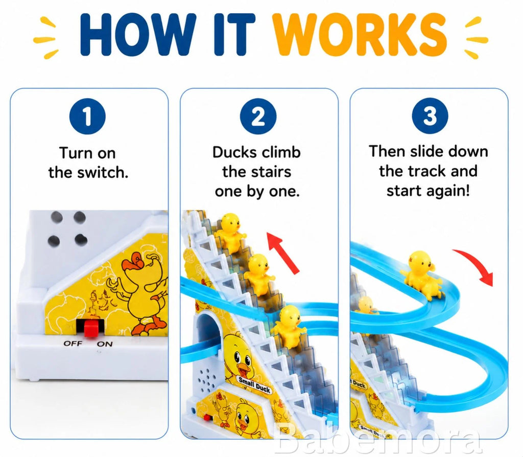 Escalator duck Toy With Lights And Music