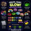 Glow in the Dark Rock Painting Kit - Kids Edition