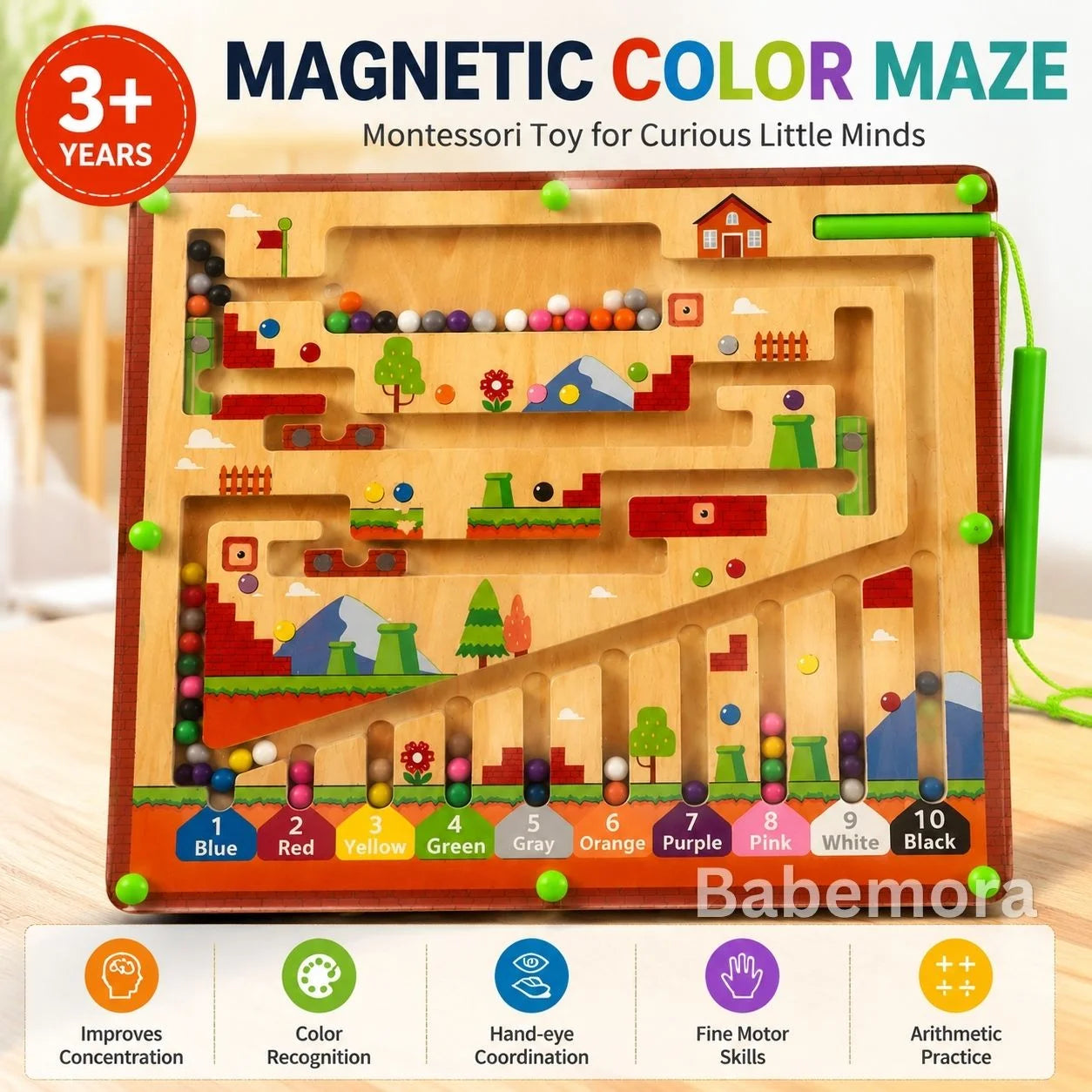 Parking Maze Magnetic Board