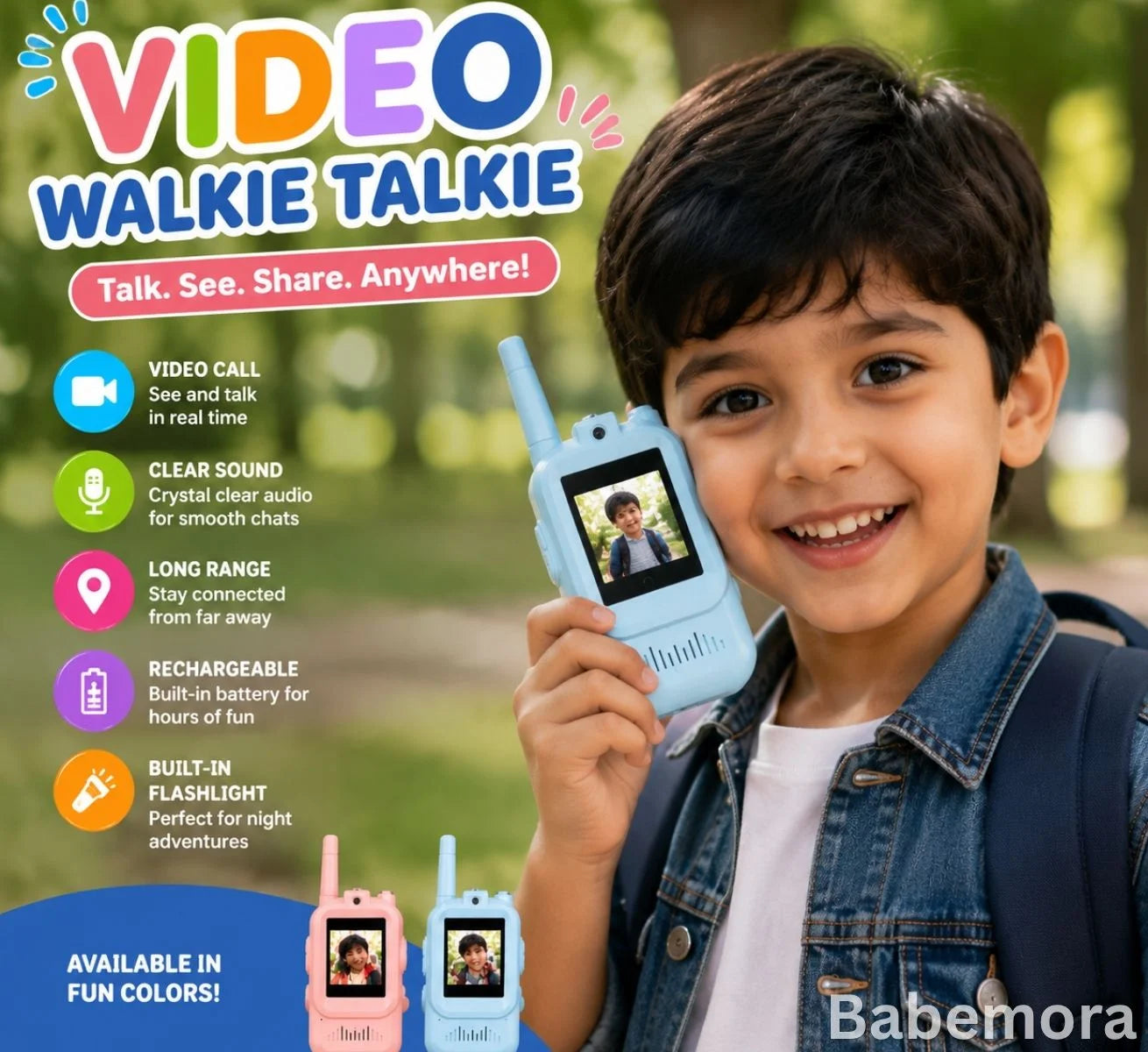 Video Walkie Talkie Video Set for Kids